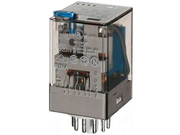 Finder 60.13.9.110.5240 Stikrelæ 110 V/DC 6 A 3 x omskifter 1 stk