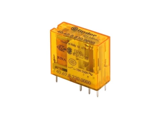 Finder 40.62.8.230.4000 Tryckrelä 230 V/DC 10 A 2 x växling 50 st