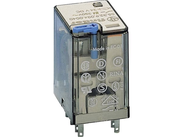 Finder 55.32.9.048.5040 Stikrelæ 48 V/DC 10 A 2 x omskifter 1 stk