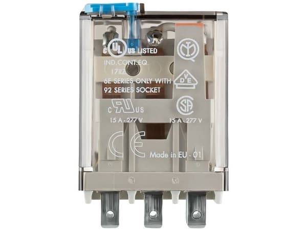 Finder 62.33.9.024.4000 Stikrelæ 24 V/DC 16 A 3 x omskifter 10 stk