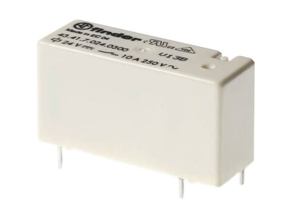 12VDC 10A-250VAC RELÆ 1 VEKSLER
