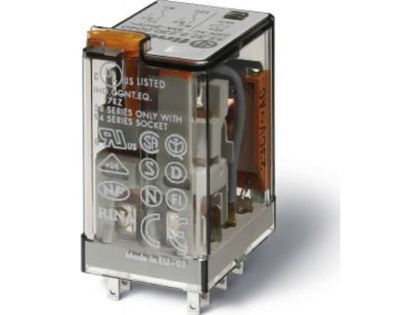 Finder 55.32.9.024.0094 Stikrelæ 24 V/DC 10 A 2 x omskifter 1 stk