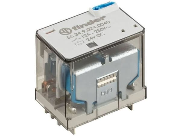 Finder 56.34.9.125.0040 Stikrelæ 125 V/DC 12 A 4 x omskifter 1 stk