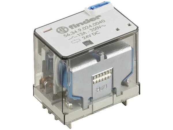 Finder 56.34.9.125.0040 Stikrelæ 125 V/DC 12 A 4 x omskifter 1 stk