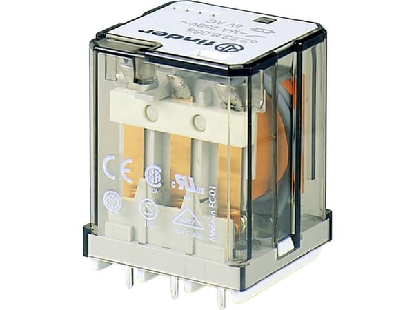 Finder 62.23.9.024.4600 Piirilevyrele 24 V/DC 16 A 3 x katkaisija 10 kpl