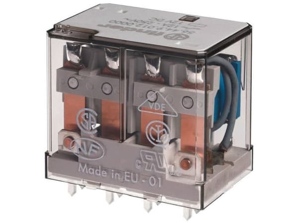 Finder 56.44.9.012.0000 Tulostusrele 12 V/DC 12 A 4 x kytkin 10 kpl