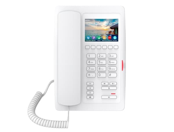 Fanvil H5W, IP-telefon, Hvit, Kablet håndsett, Bord, In-band, Utenfor båndet, SIP-info, 2 linjer Hvit