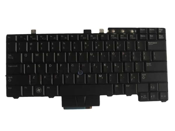 Dell Dual Pointing - Tangentbord - bakgrundsbelyst - amerikansk - rekonditionerad