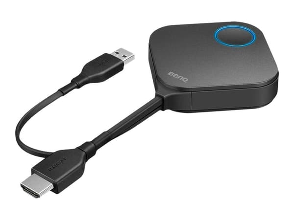 Benq InstaShow WDC10, Työpöytä, Musta, 1920 x 1080 pikseliä, 1080p, Ulkoinen, Wi-Fi 5 (802.11ac)