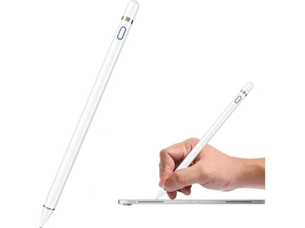 Strado Universal precision capacitive touchscreen stylus Active Stylus Pen (White) universal