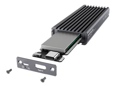 ICY BOX IB-1817MC-C31 - Drevkabinett - M.2 - M.2 NVMe Card / SATA 6Gb/s - USB-C 3.1 (Gen 2) - grå