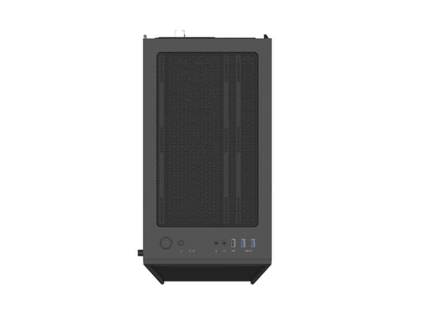 Zalman i3 NEO - Mid tower - ATX - genomskinlig sidopanel (härdat glas) - ingen strömförsörjning - svart och grå - USB/ljud