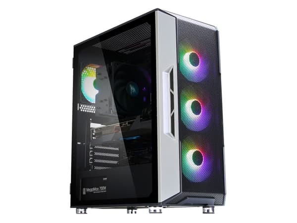 Zalman i3 NEO - Mid tower - ATX - genomskinlig sidopanel (härdat glas) - ingen strömförsörjning - svart och grå - USB/ljud