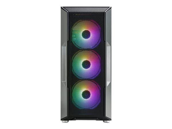 Zalman i3 NEO - Mid tower - ATX - genomskinlig sidopanel (härdat glas) - ingen strömförsörjning - svart och grå - USB/ljud Svart