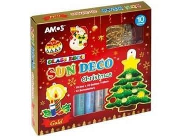 Fiorello Glassmalerier 10 farger + glassmalerier Jul AMOS (249091)