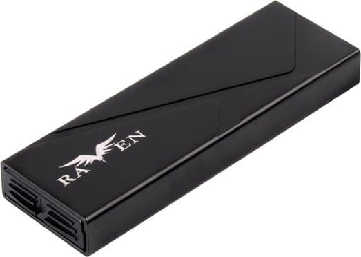 Silverstone SST-RVS03, SSD-inkapsling, M.2, Serial ATA III, 10 Gbit/s, USB-anslutning, Svart