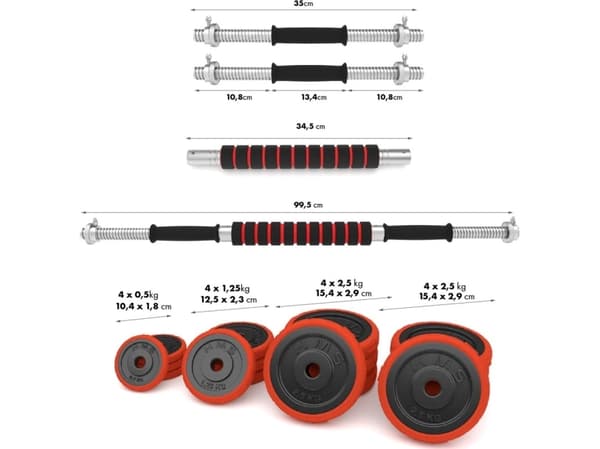HMS manual SGGX30 gumowane 2 x 15 kg
