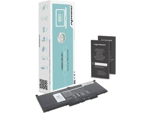 Bateria Movano do notebooka Dell Latitude MYJ96, 7390, 7490 (7.4V-7.6V) (7200 mAh)