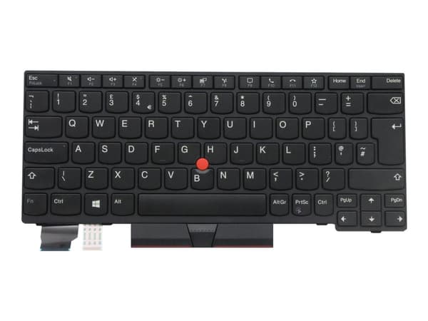 Lenovo - Ersättningstangentbord för bärbar dator - med Trackpoint - QWERTY - brittisk - svart - FRU - för ThinkPad L13 Gen 2; L13 Yoga Gen 2; X13 Gen