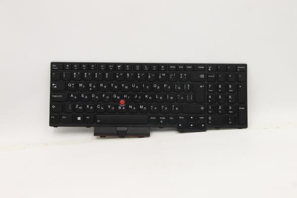 Transimage - Ersättningstangentbord för bärbar dator - med Trackpoint, UltraNav - bakgrundsbelyst - QWERTY - bulgariska - svart - för ThinkPad L15 Ge