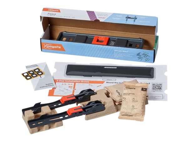Vogel's Comfort TVM 3205 - Monteringssett (veggmontering) - fast - for TV - stål, herdet plast - svart - skjermstørrelse: 19"-50"