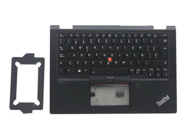 Chicony - Erstatningstastatur for bærbar PC - med Trackpoint, UltraNav - bakbelysning - QWERTY - Spansk - FRU - med toppdeksel - for ThinkPad X13 Yog