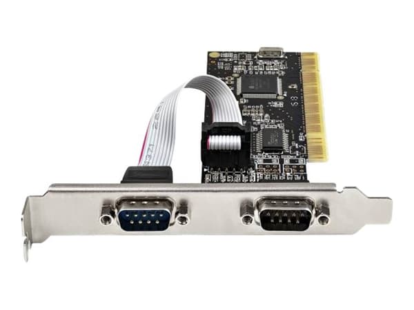 StarTech.com PCI Serial Parallel Combo Card with Dual Serial RS232 Ports (DB9) & 1x Parallel LPT Port (DB25), PCI Combo Adapter Card, PCI Expansion C