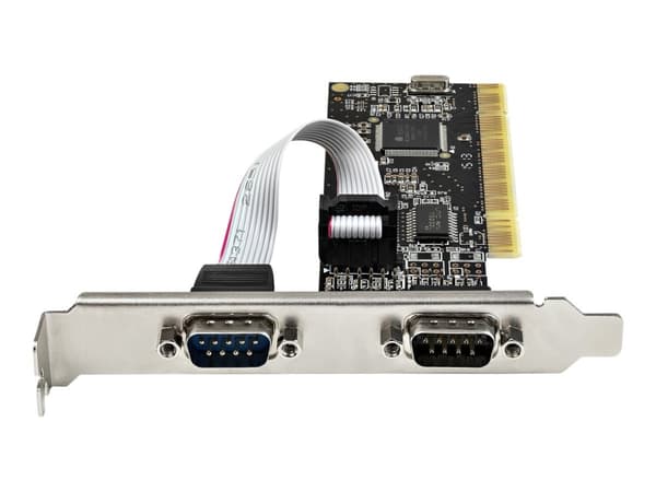 StarTech.com PCI Serial Parallel Combo Card with Dual Serial RS232 Ports (DB9) & 1x Parallel LPT Port (DB25), PCI Combo Adapter Card, PCI Expansion C