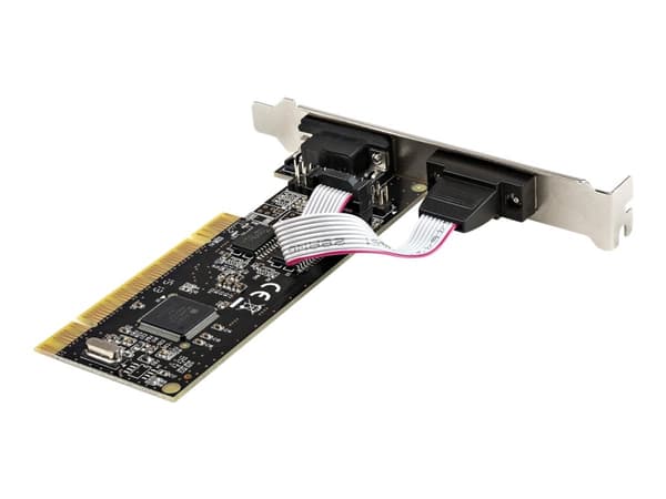StarTech.com PCI Serial Parallel Combo Card with Dual Serial RS232 Ports (DB9) & 1x Parallel LPT Port (DB25), PCI Combo Adapter Card, PCI Expansion C
