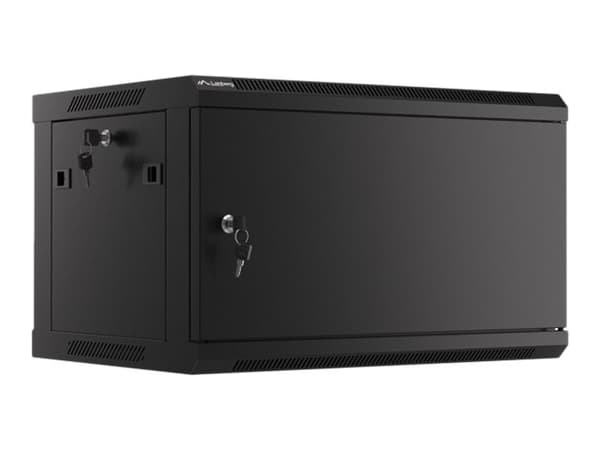 Lanberg WF01-6406-00B - Rack skap - veggmonterbar - svart, RAL 9004 - 6U - 19"