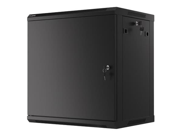 Lanberg WF01-6412-00B, Seinään asennettava laitekehikko, 12U, 60 kg, 24,4 kg, Musta