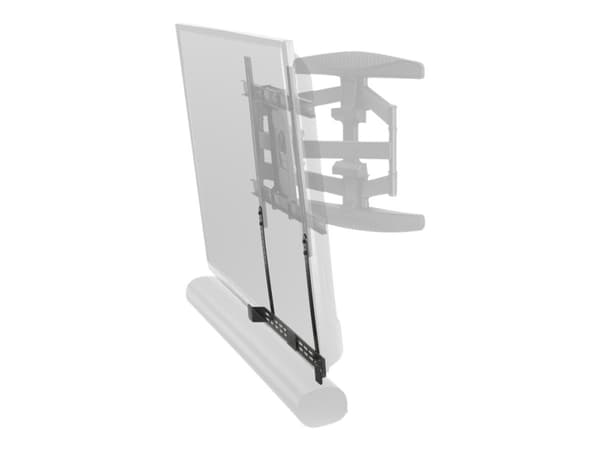 Flexson FLXSARTV1021 - Monteringskomponent (tilbehørsfastvare) - for soundbar - høyverdig stål - skjermstørrelse: 40"-80" - veggmonterbar - for Sonos Sort