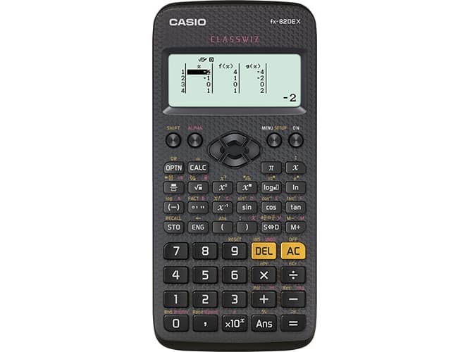 Casio FX-82DE X, Ficka, Vetenskapsfunktion, 12 siffror, Batteri, Svart