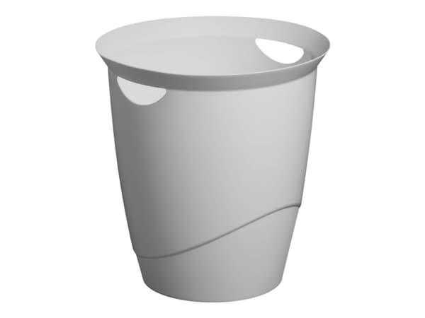 DURABLE - Avfallskurv - rund - 16 L - håndtak - plast - grå