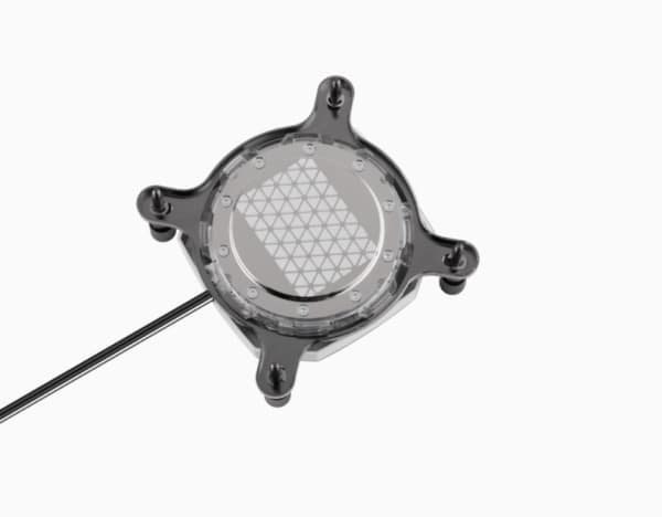 Corsair Hydro X Series XC7 RGB PRO, Vesiblokki, Kupari, Nikkeli, Nailon, Valkoinen, Kanta AM4, 1/4", 60 °C