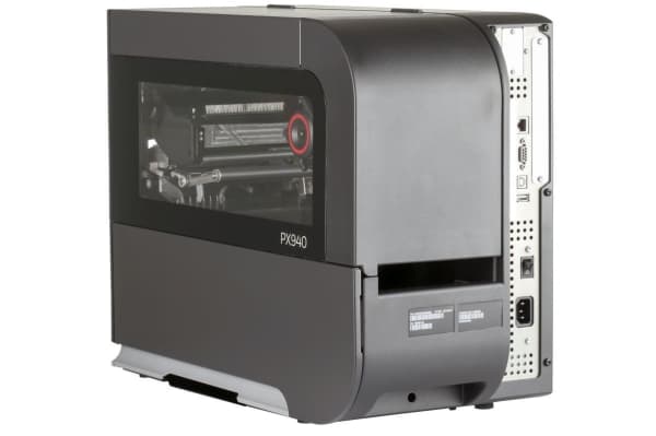 Honeywell PX940V - Etikettskriver - direktetermisk / termisk overføring - Rull (11,4 cm) - 600 dpi - USB 2.0, LAN, NFC, USB 2.0 vert, RS232 - tilbake
