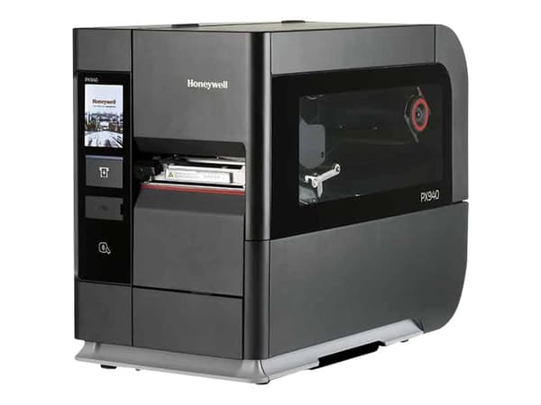 Honeywell PX940V - Etikettskriver - direktetermisk / termisk overføring - Rull (11,4 cm) - 600 dpi - USB 2.0, LAN, NFC, USB 2.0 vert, RS232 - tilbake Sort