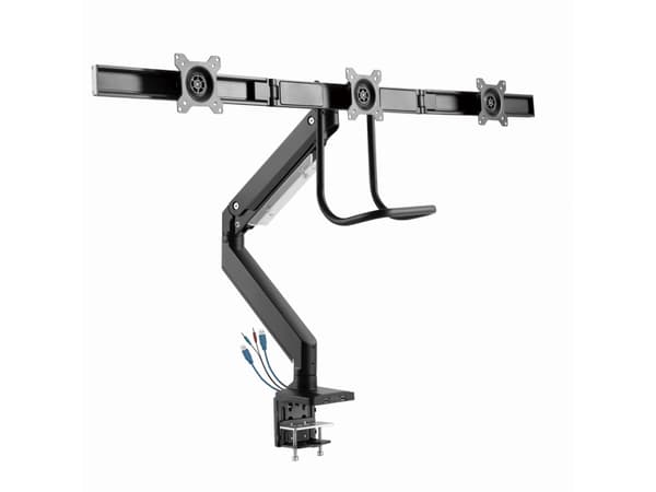 Holder-stativ for tre skjermer White Shark Rhamses III