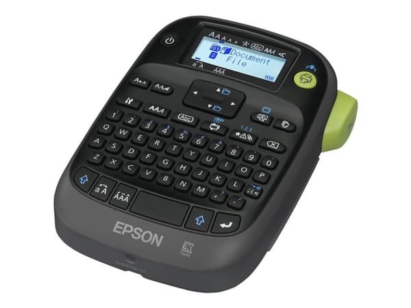 Epson LabelWorks LW-K400 - Etikettmaker - S/H - termotransfer - Rull (1,8 cm) - 180 dpi - inntil 6 mm/sek - kutter - 4-linjers utskrift, sensor for å Sort