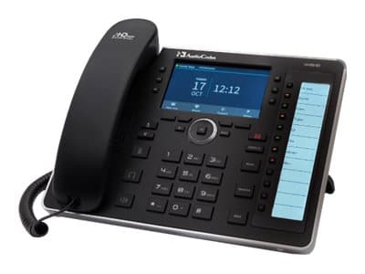 AudioCodes 445HD - VoIP-telefon - SIP, SDP - 6 linjer - svart