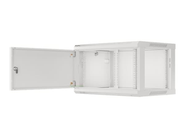 Lanberg WF01-6406-00S - Telinekotelo - seinäasennettava - harmaa, RAL 7035 - 6U - 19"