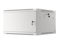 Miniatyrbilde 2 av 5: Lanberg WF01-6606-00S - Rack skap - veggmonterbar - grå, RAL 7035 - 6U - 19"