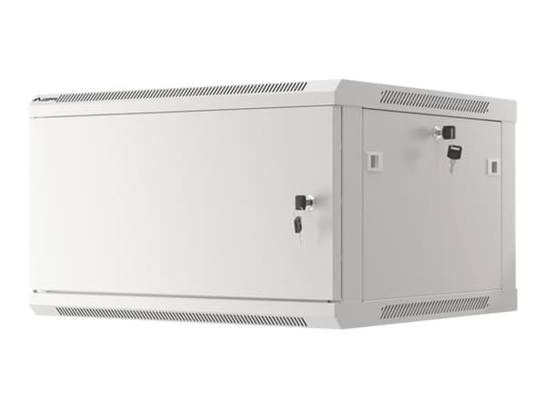 Lanberg WF01-6606-00S - Rack skap - veggmonterbar - grå, RAL 7035 - 6U - 19"