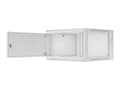 Miniatyrbilde 1 av 5: Lanberg WF01-6606-00S - Rack skap - veggmonterbar - grå, RAL 7035 - 6U - 19"