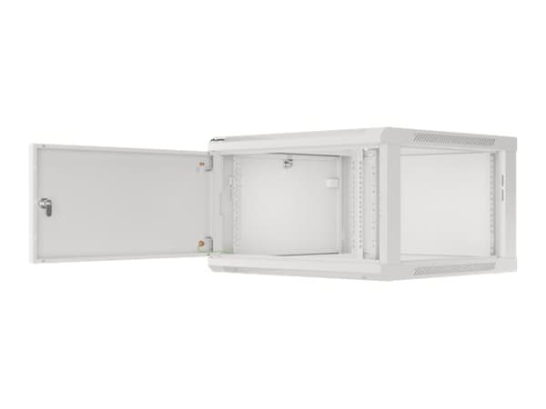 Lanberg WF01-6606-00S - Rack skåp - väggmontering - grå, RAL 7035 - 6U - 19"