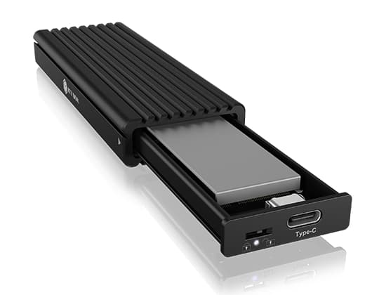 IB-1817MCT-C31 NVMe/SATA M.2 2230/2242/2260/2280 Toolless Enclosure