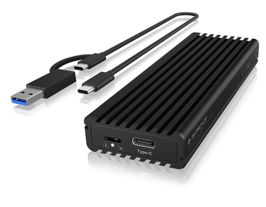 IB-1817MCT-C31 NVMe/SATA M.2 2230/2242/2260/2280 Toolless Enclosure