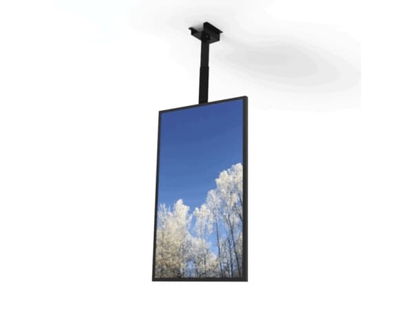 HI-ND Ceiling Casing 65" - Monteringssett (hylster) - portrett - for digitalsignerings-LCD-panel - svart, RAL 9005 - skjermstørrelse: 65" - takmonter