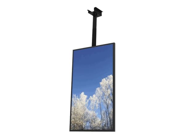 HI-ND Ceiling Casing 65" - Monteringssett (hylster) - portrett - for digitalsignerings-LCD-panel - svart, RAL 9005 - skjermstørrelse: 65" - takmonter