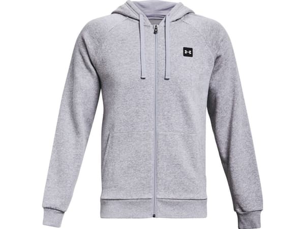 Under Armour Men's Rival Fleece FZ Hoodie Light Grey 1357111 011